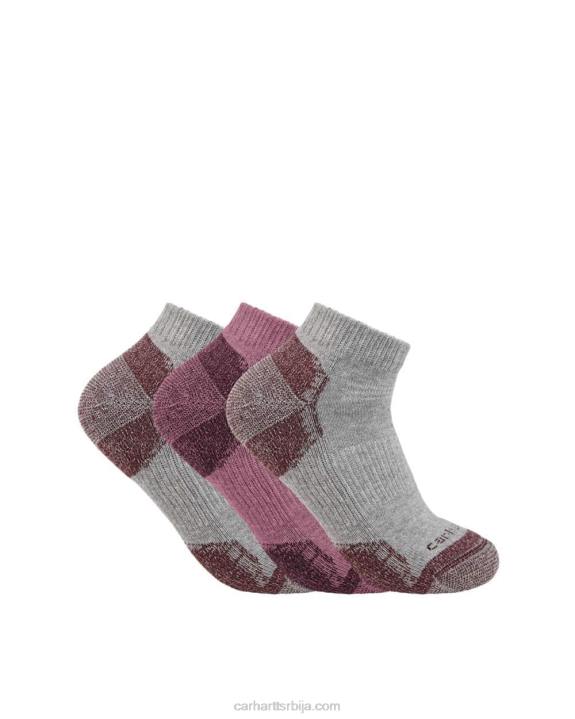 4042L251 Carhartt сортирано ниске памучне мешавине средње тежине 3 пара Жене