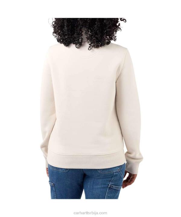 4042L204 Carhartt купина хеатхер опуштена дуксерица средње тежине са рајсфершлусом Жене