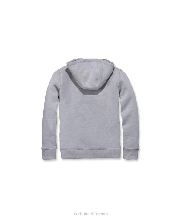 4042L209 Carhartt црн опуштена дуксерица средње тежине Жене