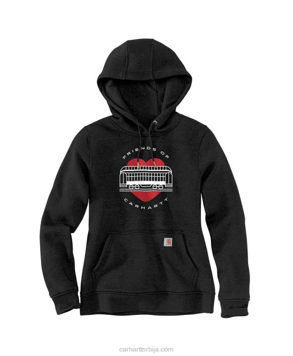 4042L213 Carhartt морнарица женски дуксерица средње тежине опуштеног кроја Жене