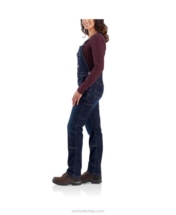 4042L219 Carhartt поноћно небо робусни комбинезон са дуплим предњим џинсом Жене