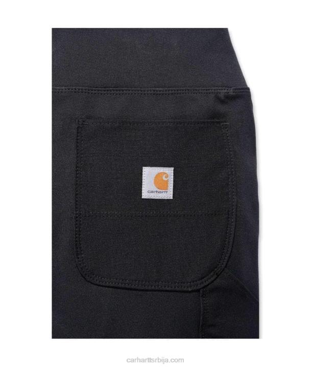 4042L182 Carhartt црн снажне хеланке средње тежине Жене
