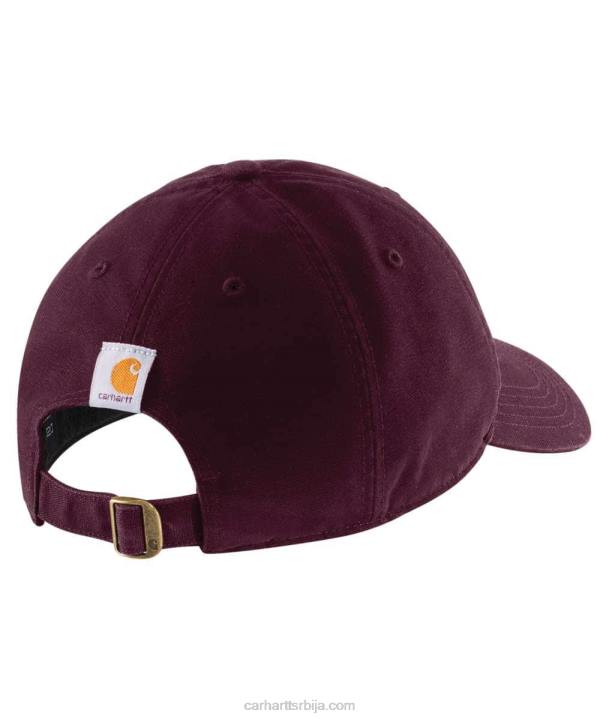 4042L214 Carhartt црн платнена скрипта графичка капа Жене