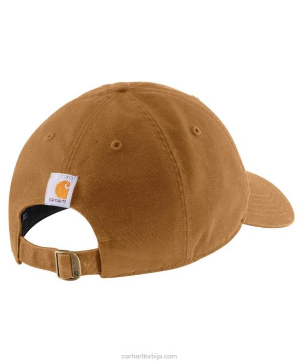 4042L214 Carhartt црн платнена скрипта графичка капа Жене