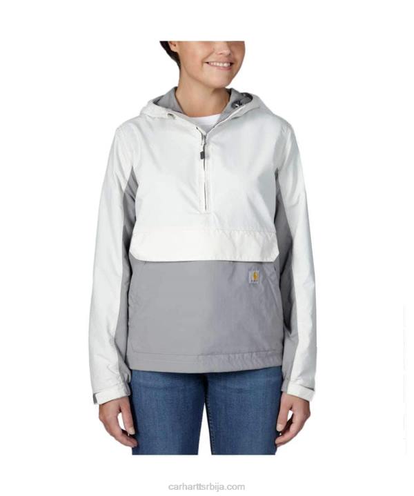 4042L185 Carhartt црн раин дефенце лоосе фит лагани пакирни анорак Жене