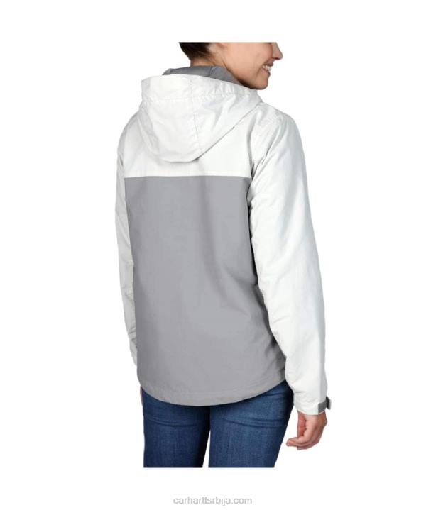 4042L185 Carhartt црн раин дефенце лоосе фит лагани пакирни анорак Жене