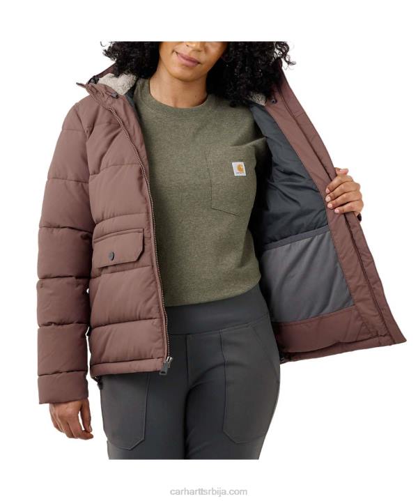 4042L189 Carhartt црн цархартт монтана опуштена изолована јакна Жене