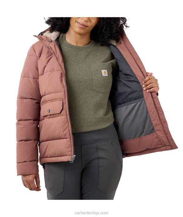 4042L189 Carhartt црн цархартт монтана опуштена изолована јакна Жене