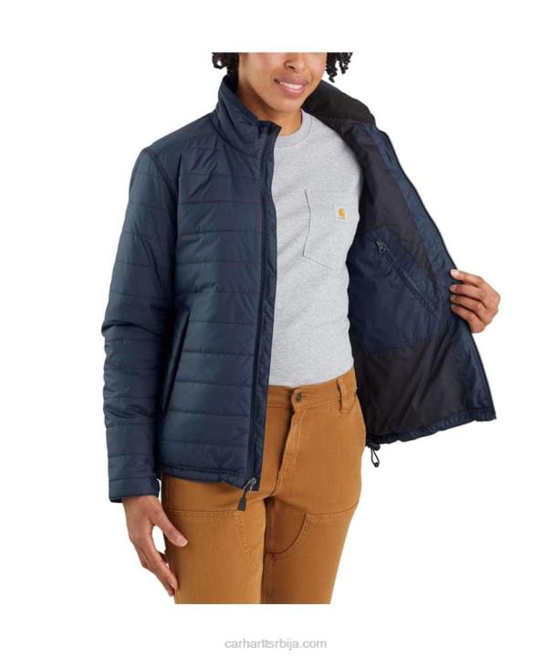 4042L190 Carhartt црн раин дефендер опуштена лагана изолована јакна Жене