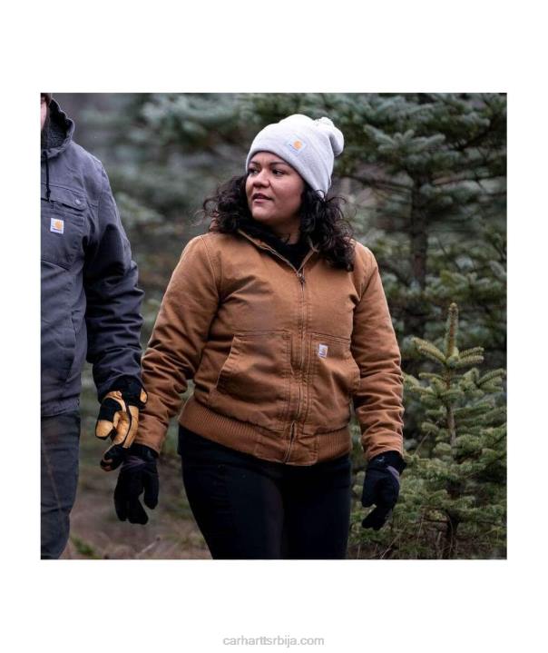 4042L191 Carhartt црн лабав крој опрана патка изолована активна јац Жене