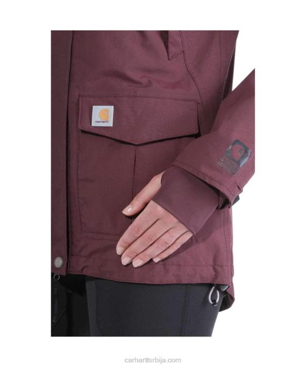 4042L193 Carhartt црн сторм дефенце опуштена јакна тешке категорије Жене