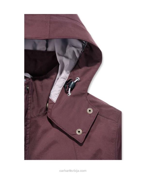 4042L193 Carhartt црн сторм дефенце опуштена јакна тешке категорије Жене