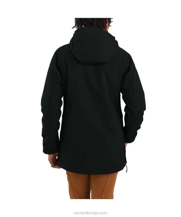 4042L194 Carhartt црн супер дук опуштени изоловани традиционални капут Жене