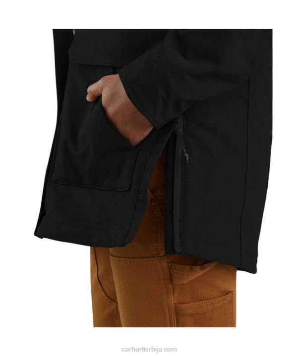 4042L194 Carhartt црн супер дук опуштени изоловани традиционални капут Жене