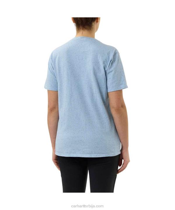 4042L223 Carhartt јасенова ружа слободна тешка мајица кратких рукава к87 са џепом Жене