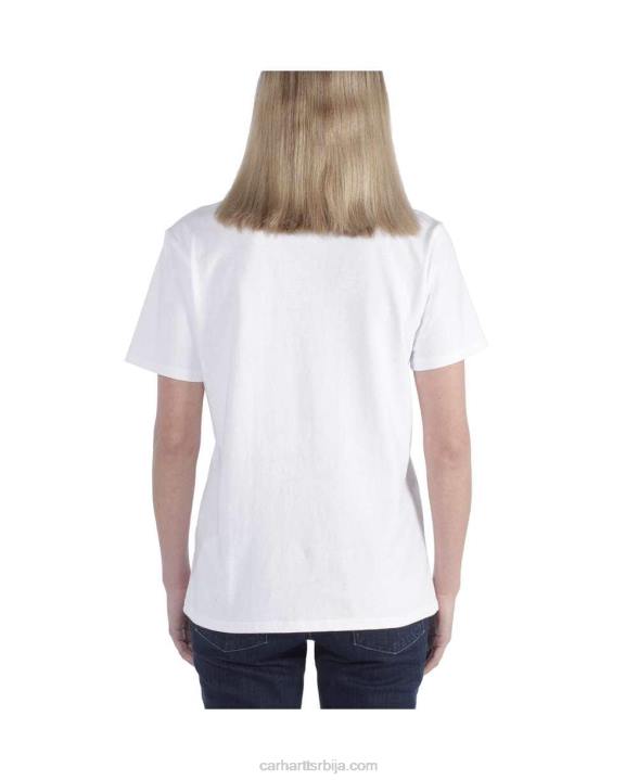 4042L223 Carhartt јасенова ружа слободна тешка мајица кратких рукава к87 са џепом Жене