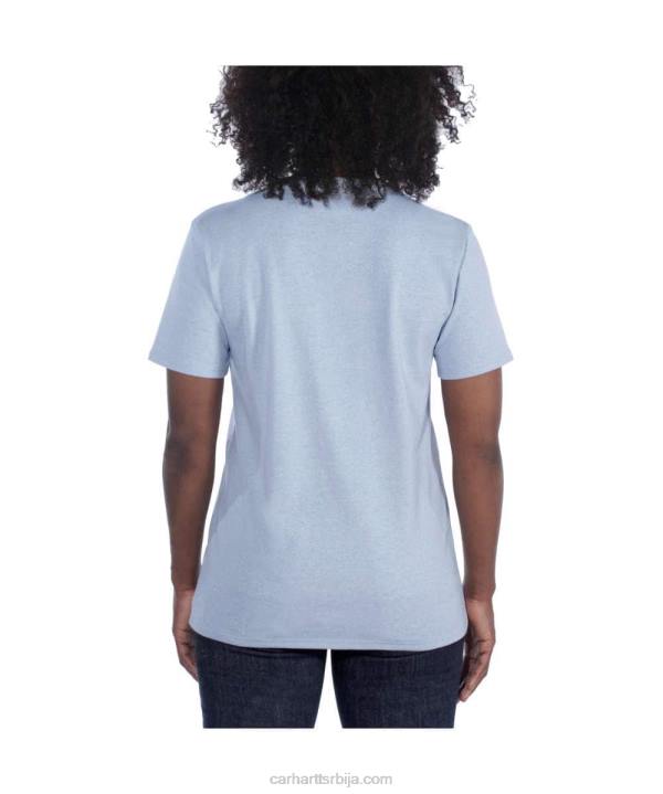 4042L223 Carhartt јасенова ружа слободна тешка мајица кратких рукава к87 са џепом Жене