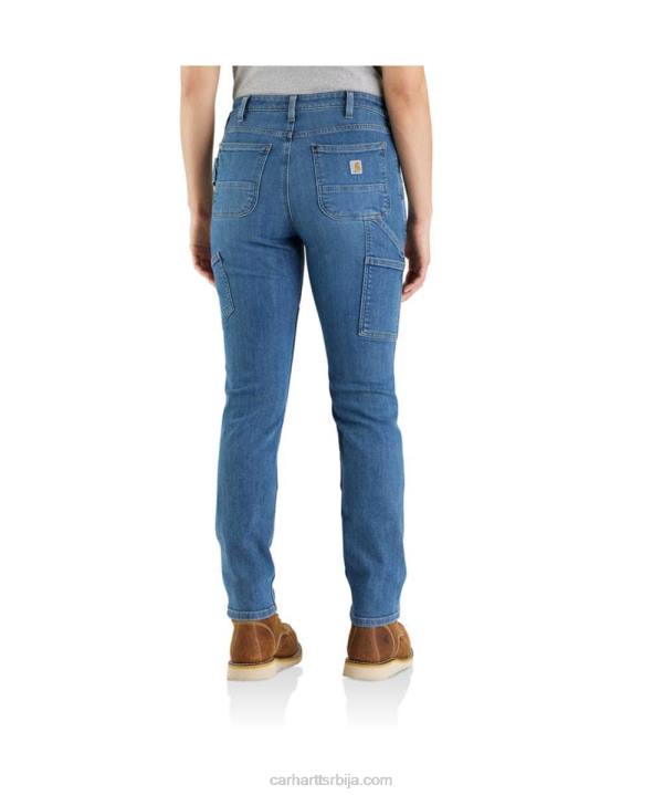 4042L198 Carhartt липа робусни флекс опуштени џинс са дуплим предњим делом Жене