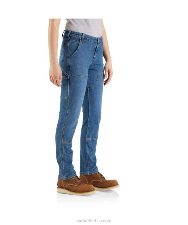4042L198 Carhartt липа робусни флекс опуштени џинс са дуплим предњим делом Жене
