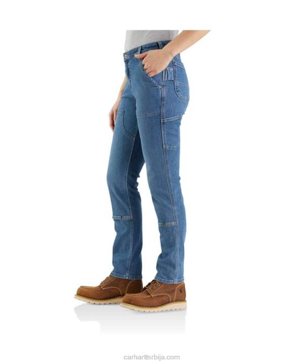 4042L198 Carhartt липа робусни флекс опуштени џинс са дуплим предњим делом Жене