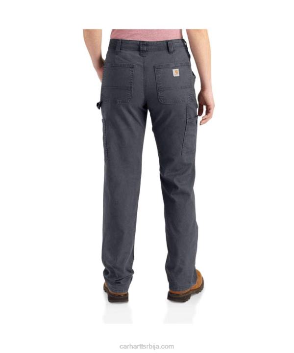 4042L201 Carhartt црн робусне флексибилне радне панталоне од платна Жене