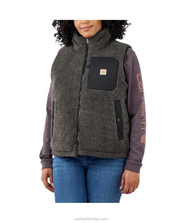 4042L220 Carhartt црн Цархартт монтана опуштени изоловани прслук Жене