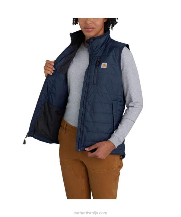 4042L221 Carhartt црн прслук са изолацијом од кише од најлона Жене