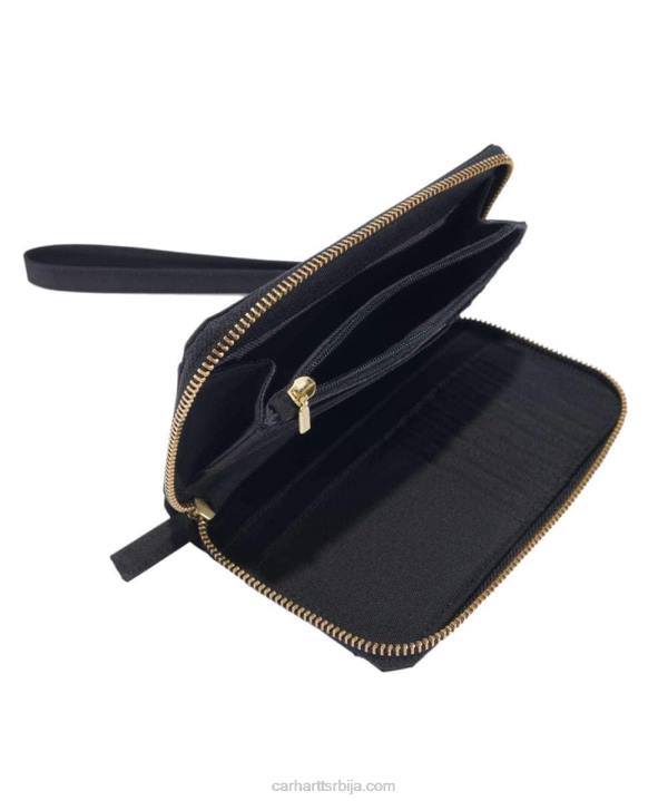 4042L232 Carhartt црн најлон патка лаи-флат квачило новчаник Жене