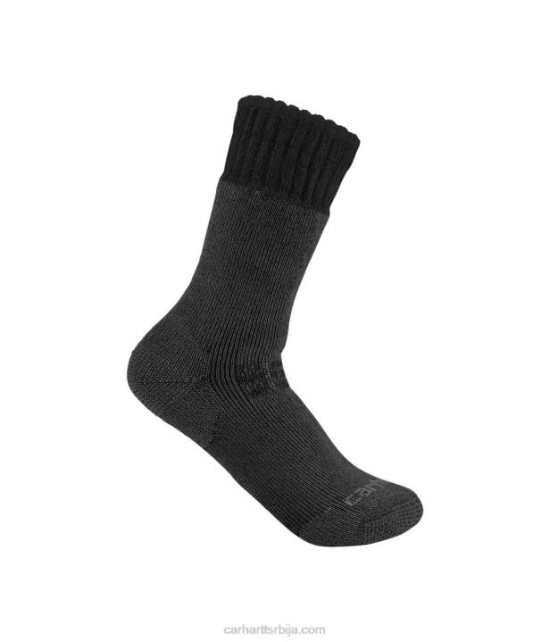 4042L169 Carhartt црн тешке чарапе за чизме од мешавине синтетичке вуне мушкарци