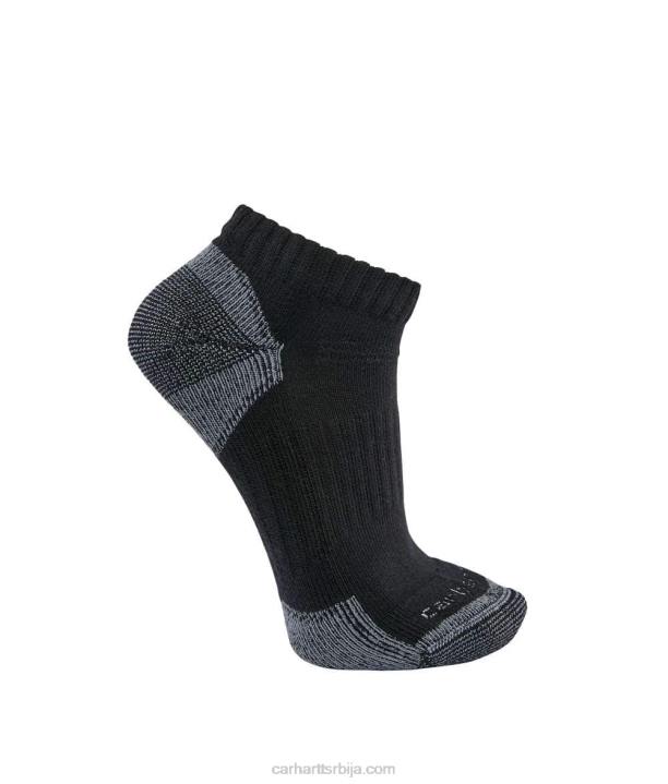 4042L175 Carhartt црн ниске памучне мешавине средње тежине 3 пара мушкарци