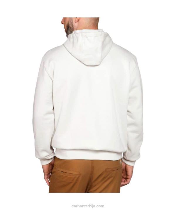 4042L38 Carhartt алпски плави вријесак дуксерица средњег кроја са графичким рукавима са логотипом мушкарци