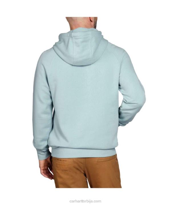 4042L43 Carhartt асфалтни вријесак форце релакед фит лагани дукс са графичким логотипом мушкарци