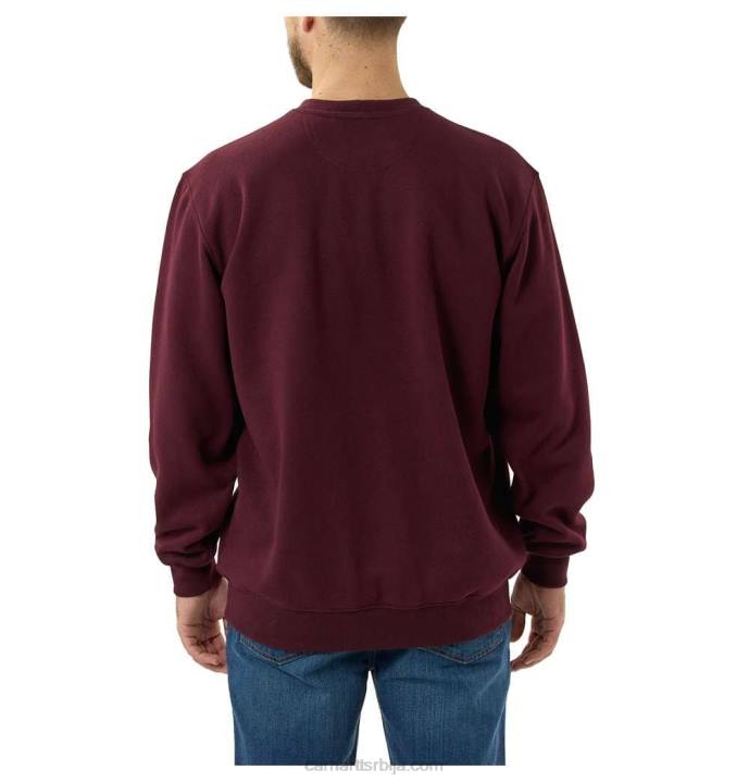 4042L45 Carhartt вријесак сиви дуксерица средњег кроја са округлим изрезом са графичким логотипом мушкарци