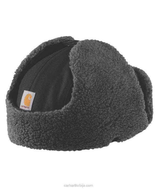4042L10 Carhartt црн платнени шешир за заштиту од кише мушкарци