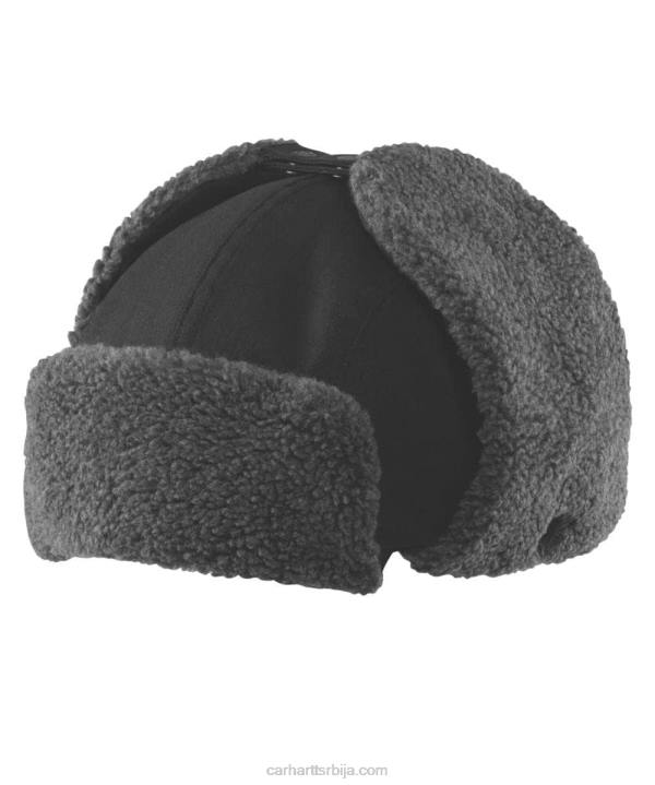 4042L10 Carhartt црн платнени шешир за заштиту од кише мушкарци