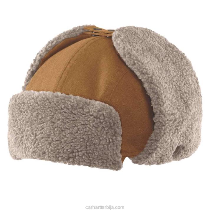 4042L10 Carhartt црн платнени шешир за заштиту од кише мушкарци