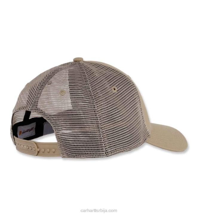 4042L85 Carhartt црн робусна професионална серија платнена мрежаста задња капа мушкарци