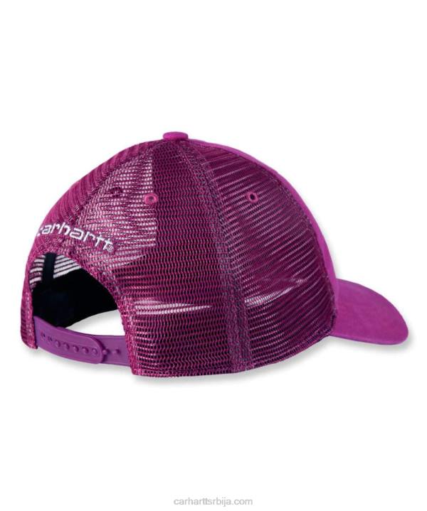 4042L86 Carhartt азурно плава платнена мрежаста капа мушкарци