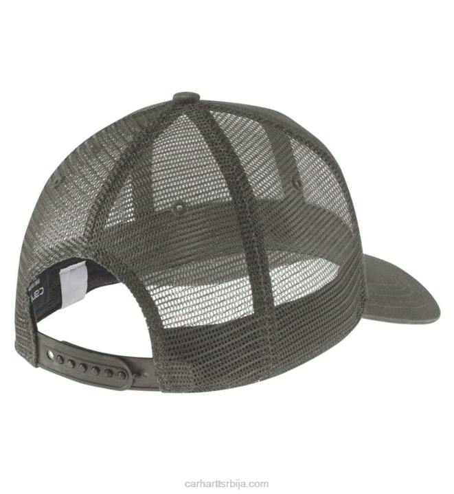 4042L89 Carhartt црн платнена мрежаста задња капа мушкарци