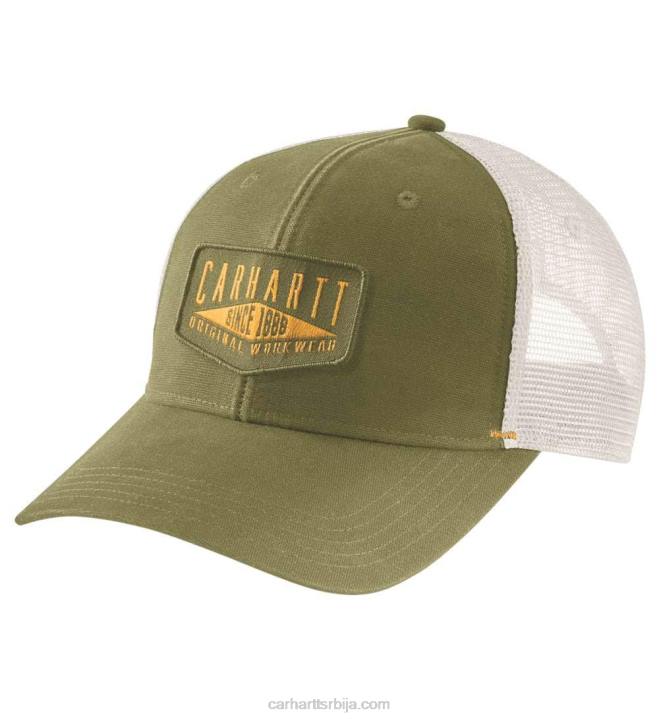 4042L92 Carhartt права маслина платнена капа за радну одећу мушкарци