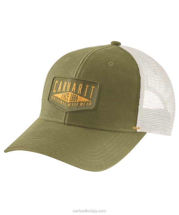4042L92 Carhartt права маслина платнена капа за радну одећу мушкарци