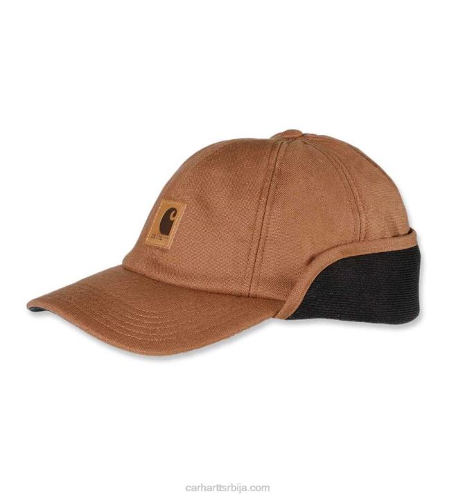 4042L93 Carhartt цархартт бровн растезљива капица за уши мушкарци