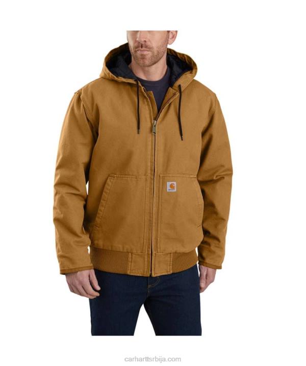 4042L13 Carhartt црн лабав крој опрана патка изолована активна јац мушкарци