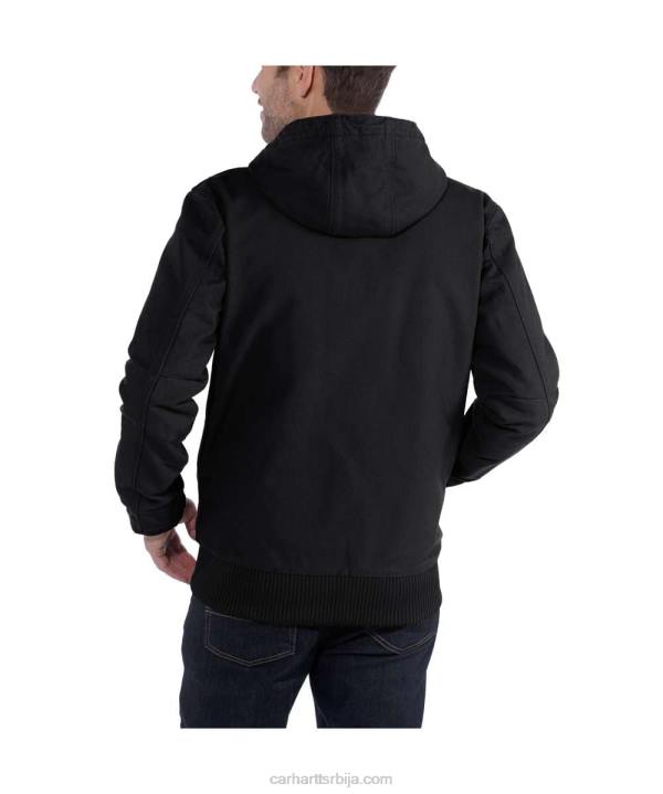 4042L13 Carhartt црн лабав крој опрана патка изолована активна јац мушкарци