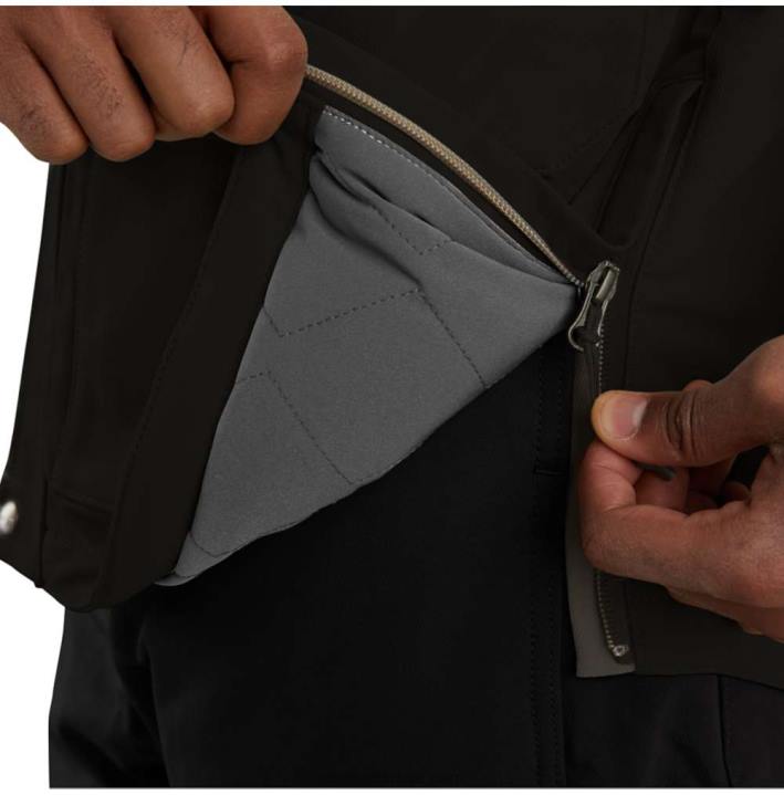 4042L15 Carhartt црн супер дук опуштени изоловани традиционални капут мушкарци