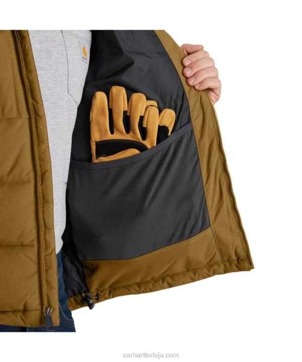 4042L16 Carhartt црн Цархартт монтана изолована јакна слободног кроја мушкарци