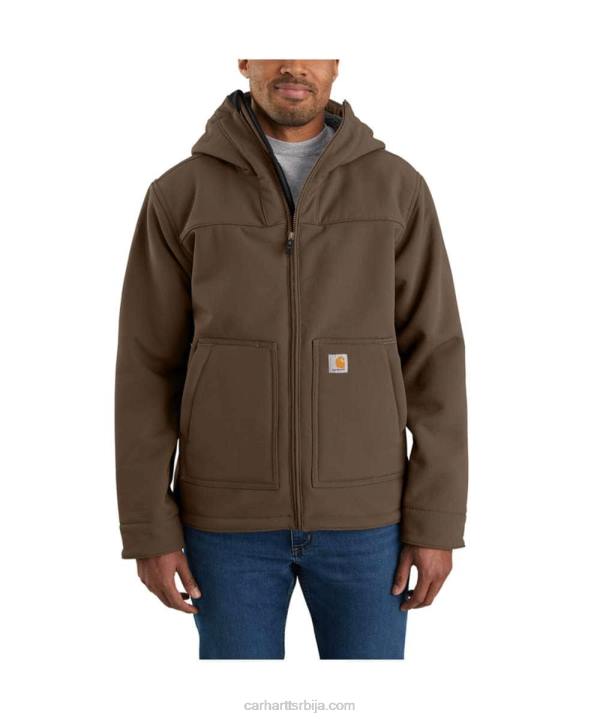 4042L20 Carhartt црн супер дук релаксирано фит схерпа-линед ацтиве јац мушкарци