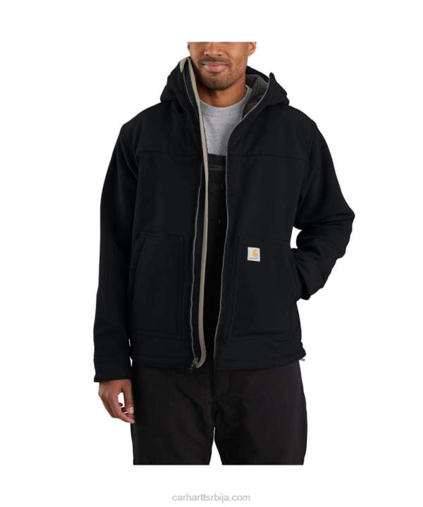 4042L20 Carhartt црн супер дук релаксирано фит схерпа-линед ацтиве јац мушкарци
