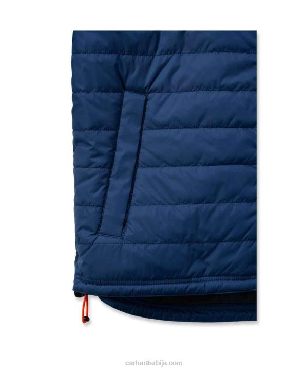 4042L22 Carhartt црн раин дефендер опуштена лагана изолована јакна мушкарци