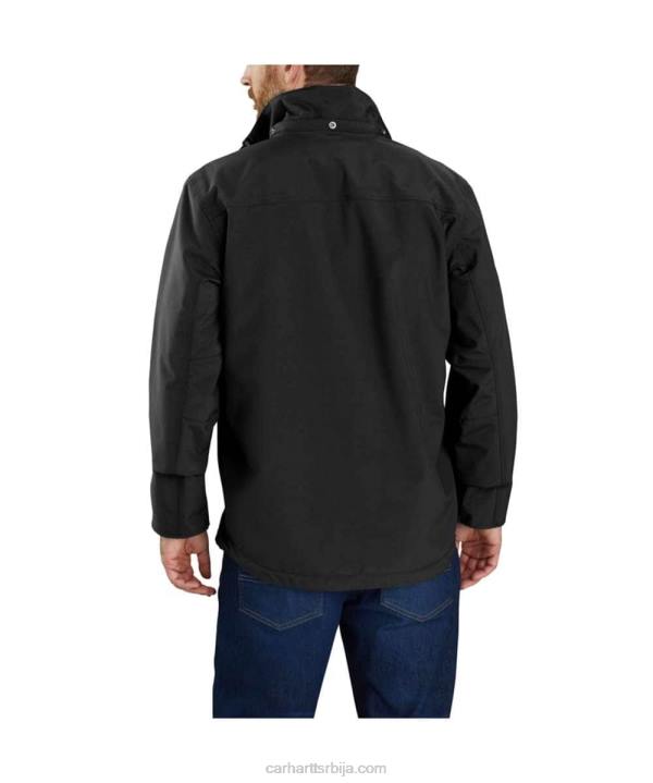 4042L29 Carhartt црн сторм дефенце лабав јакна тешке категорије мушкарци